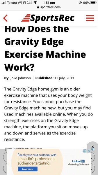 gravity edge home gym